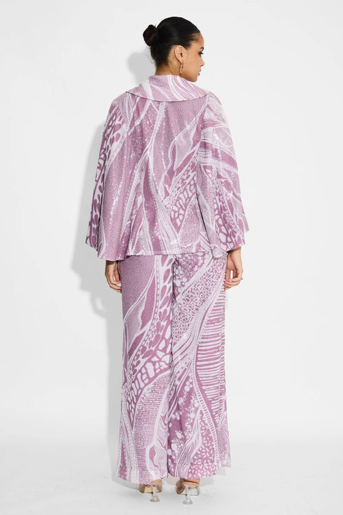 Amorphous Dusty Cape And Pants Set