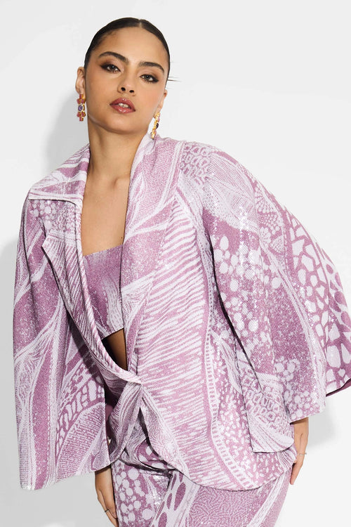 Amorphous Dusty Cape And Pants Set