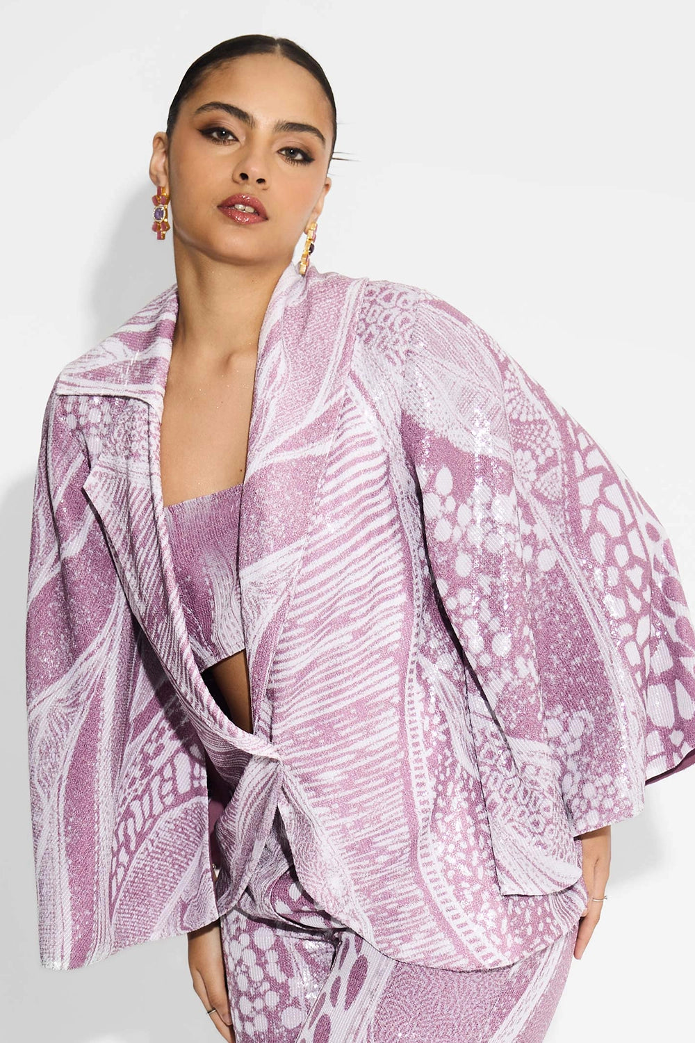 Amorphous Dusty Cape And Pants Set