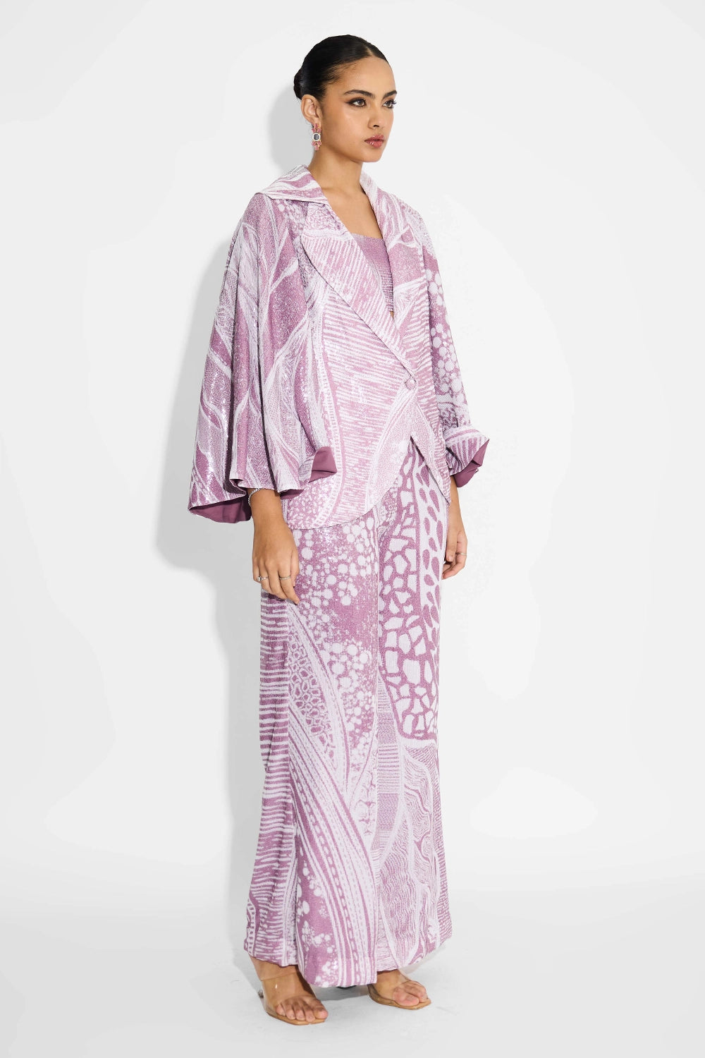 Amorphous Dusty Cape And Pants Set