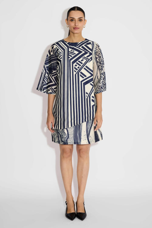 Striped Wrap Dress