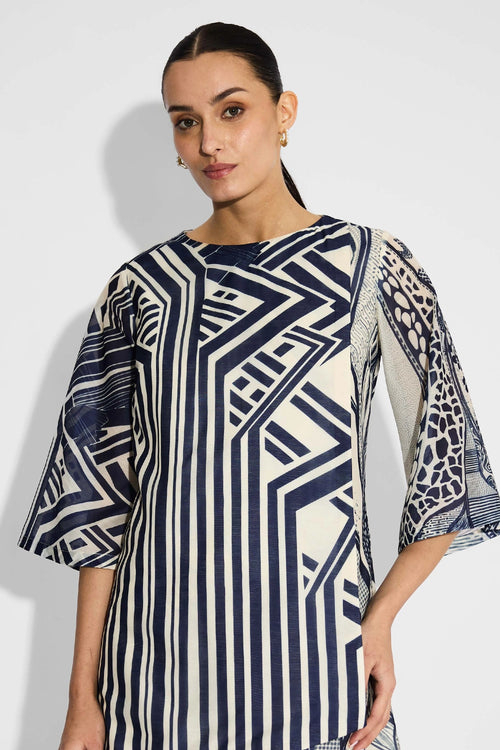 Striped Wrap Dress