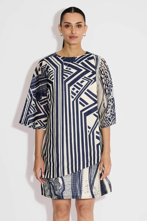 Striped Wrap Dress