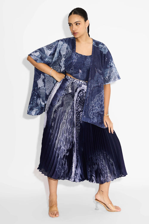 Blue Swirl Co-ord Set