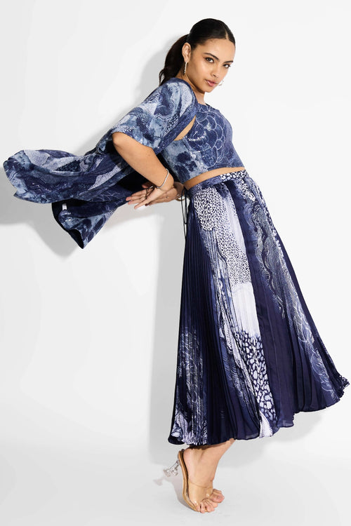 Blue Swirl Co-ord Set