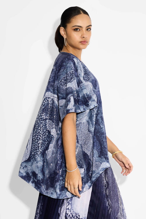 Blue Swirl Co-ord Set