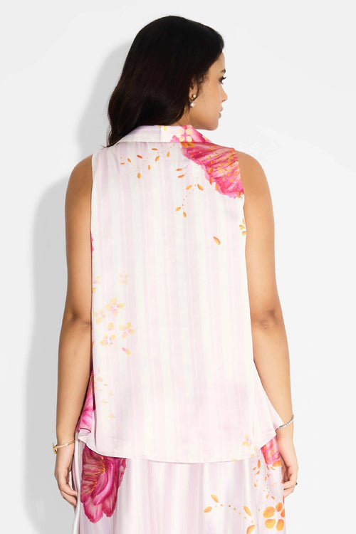 Stipes Floral Playful Top