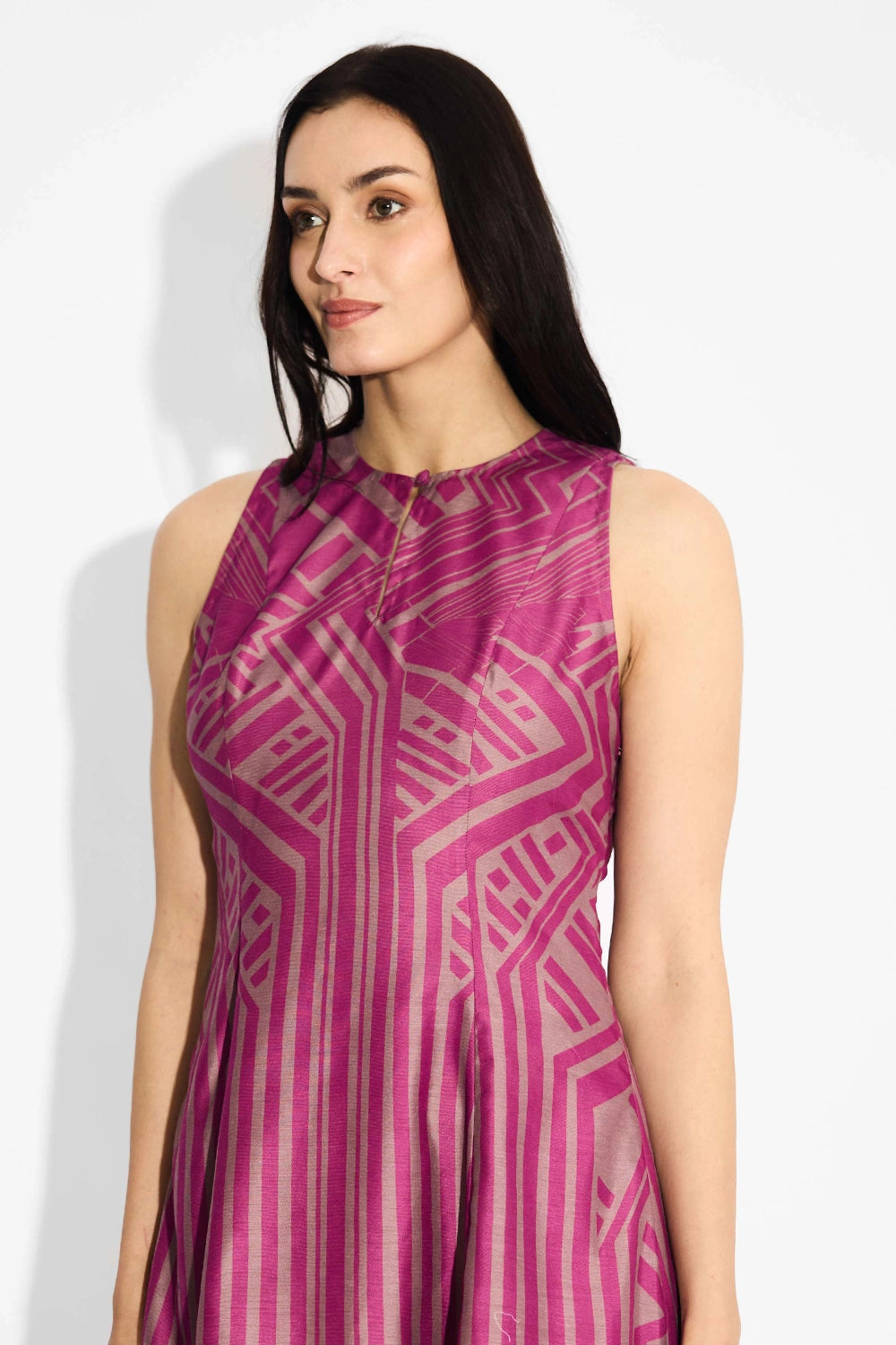 Mauve Pink Stripe Tunic