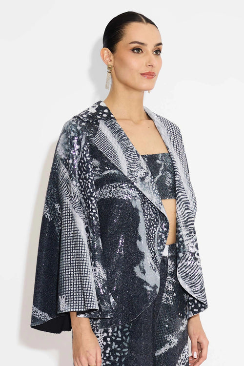 Black Amorphous Co-ord Set