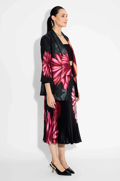 Floral Coverup And Sunrise Skirt Set
