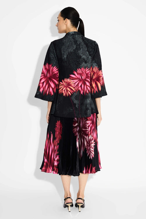 Floral Coverup And Sunrise Skirt Set