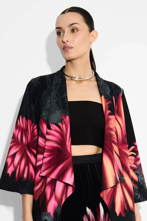 Floral Coverup And Sunrise Skirt Set