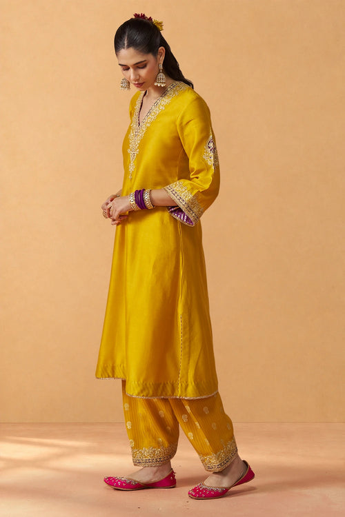 Liana Mustard Chauga with Salwar with Dupatta