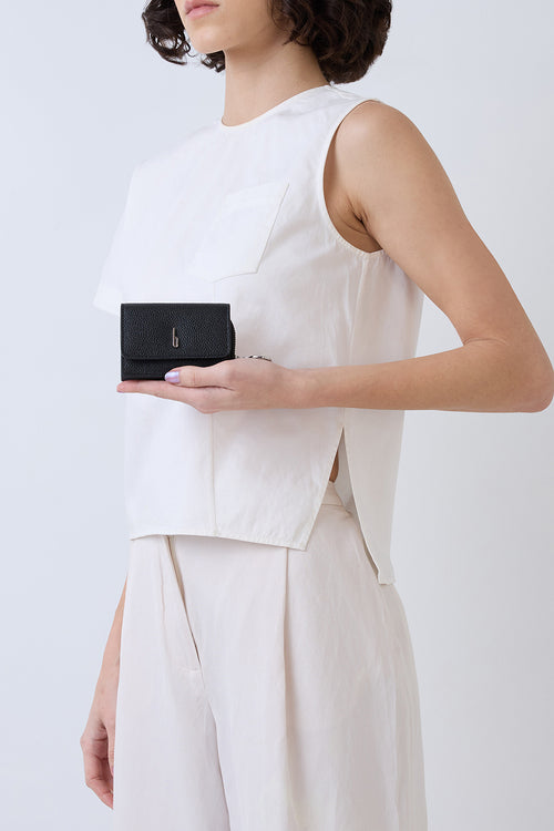 Sheryl Pebble Black Wallet