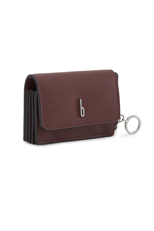 Sheryl Pebble Bordeaux Wallet