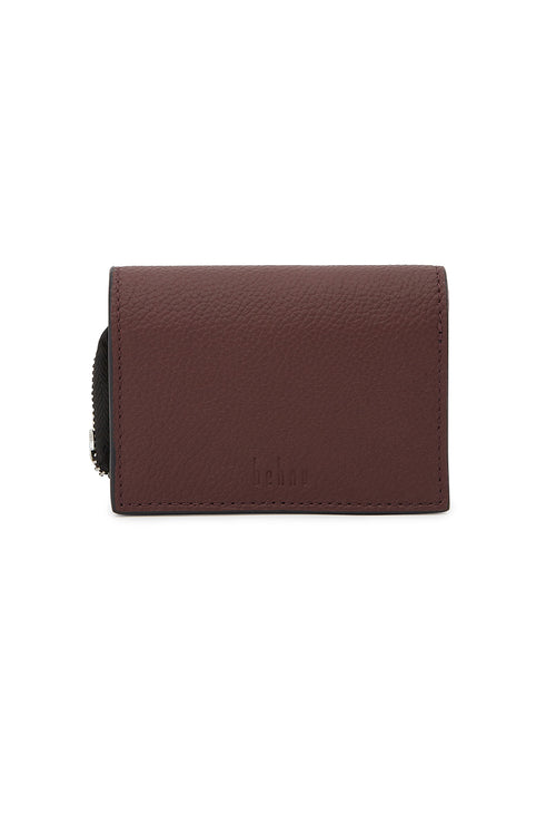 Sheryl Pebble Bordeaux Wallet