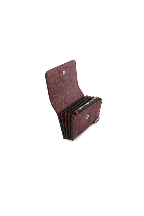 Sheryl Pebble Bordeaux Wallet