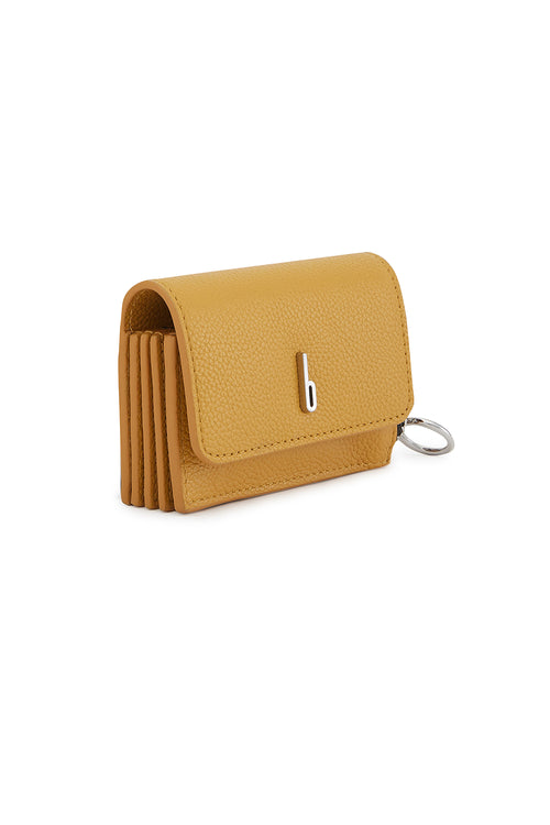 Sheryl Pebble Mustard Wallet
