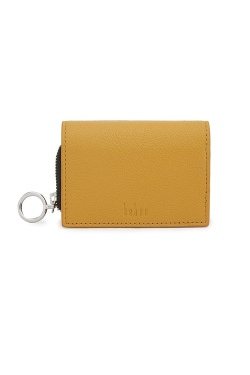 Sheryl Pebble Mustard Wallet