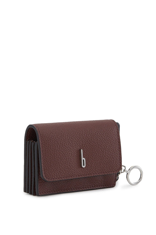 Sheryl Pebble Bordeaux Wallet