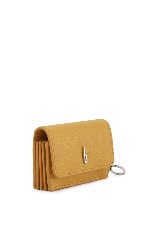 Sheryl Pebble Mustard Wallet