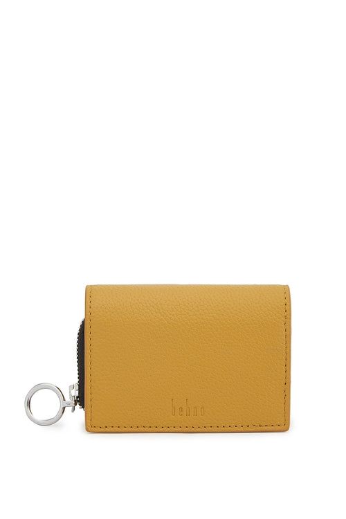 Sheryl Pebble Mustard Wallet