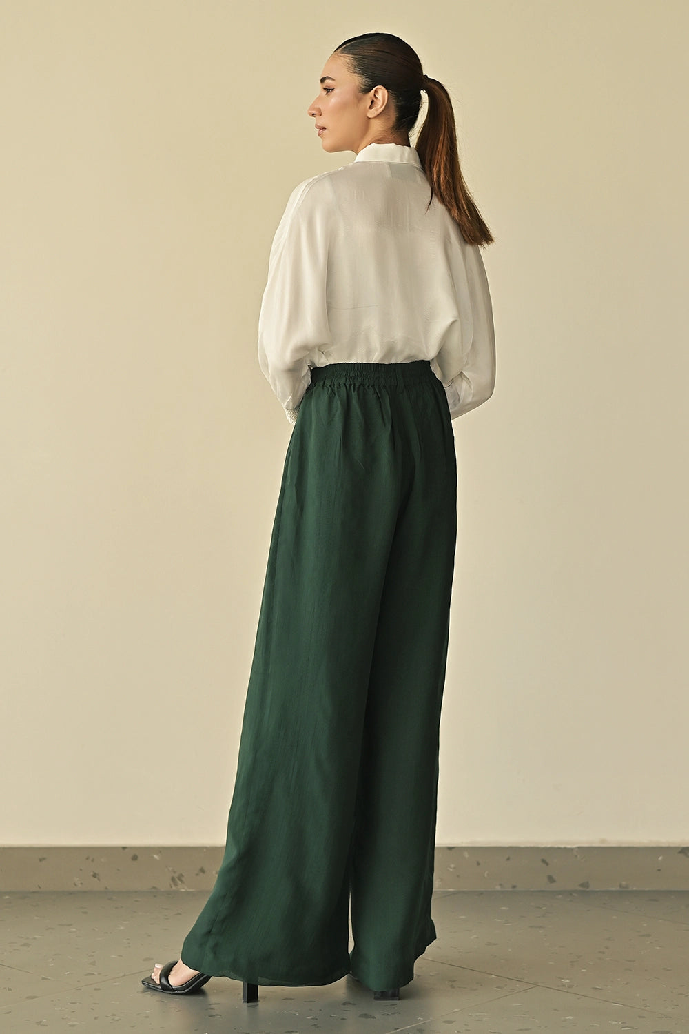 Shift Shirt Forest Green Parallel Trousers