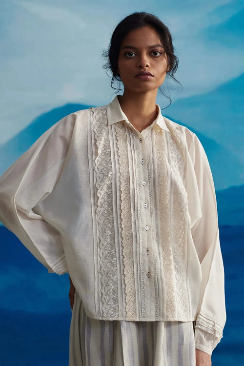 Marrila Dolman Lace Shirt