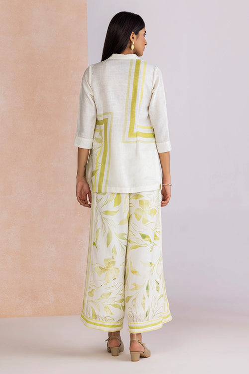 La Feuille Green Mist Shirt Co-ord Set