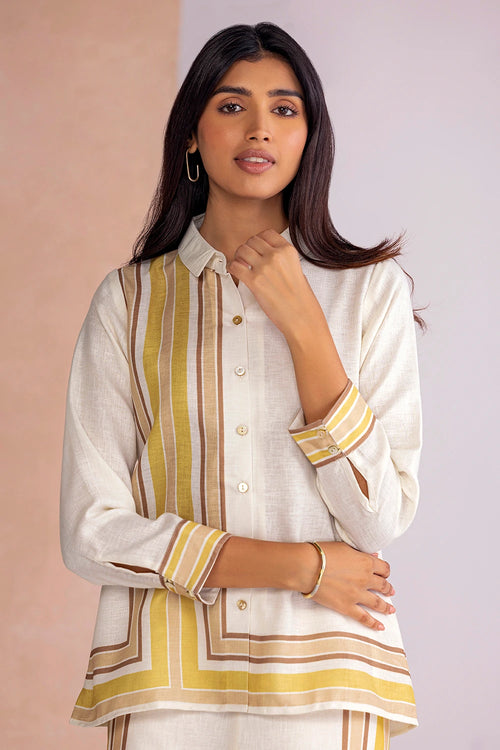 Stripe Drama Citrus Dust Shirt