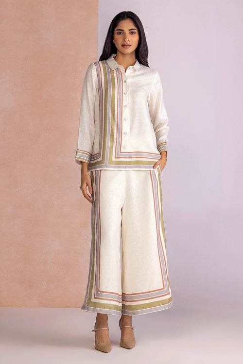 Stripe Drama Earth Shirt