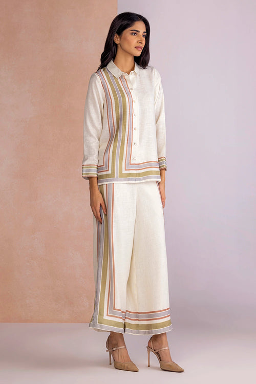 Stripe Drama Earth Shirt