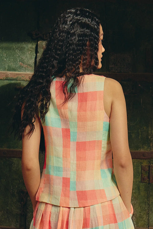 Azul Checkered Vest