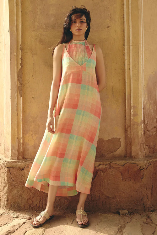 Zoe Tie-Up Long Dress