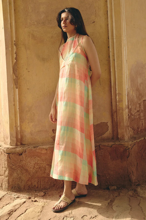 Zoe Tie-Up Long Dress
