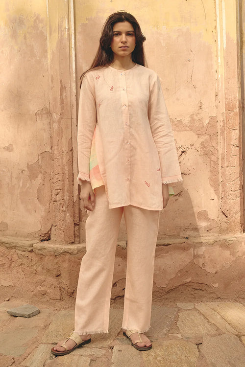 Demi Fringe Peach Pants