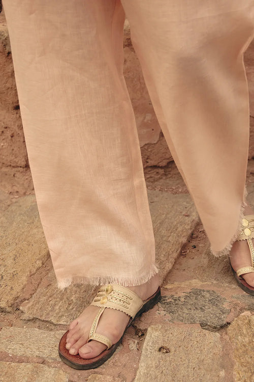 Demi Fringe Peach Pants