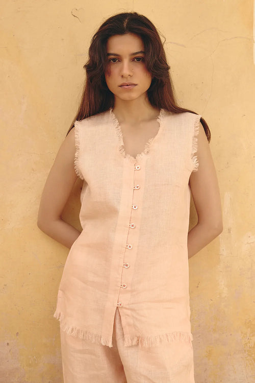 Mysa Fringe Peach Top