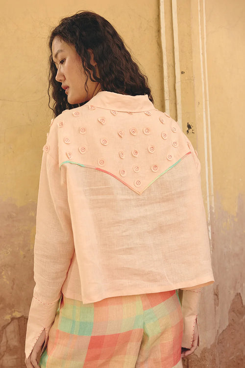 Bat Circle Peach Shirt