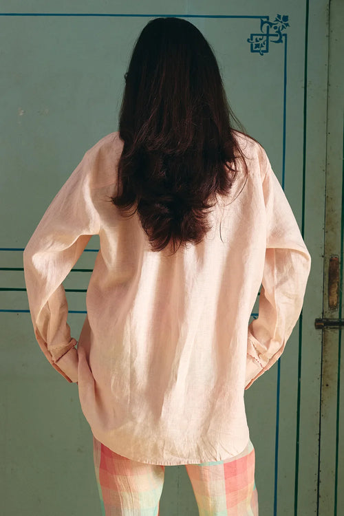 Eli Knot Peach Shirt