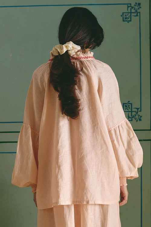Peach Noor Top