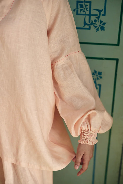 Peach Noor Top