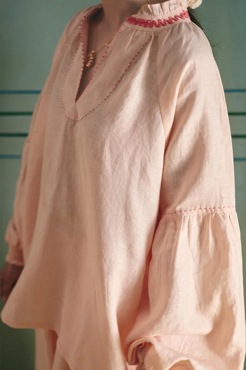Peach Noor Top