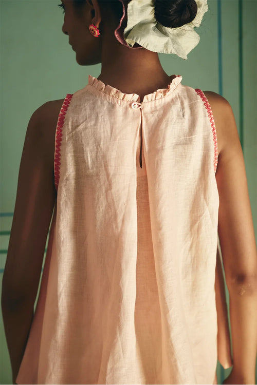 Zuri Frill Peach Top
