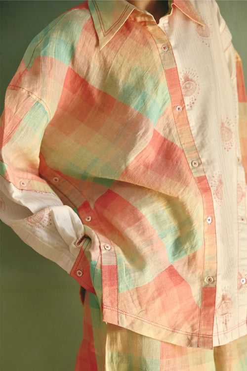 Kelly Bias Panelled Ivory Shirt