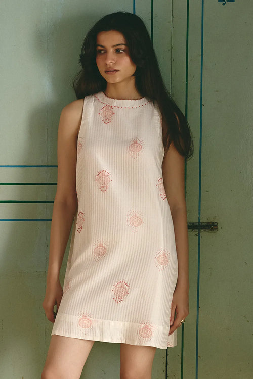 Ivory Ana Printed Dress