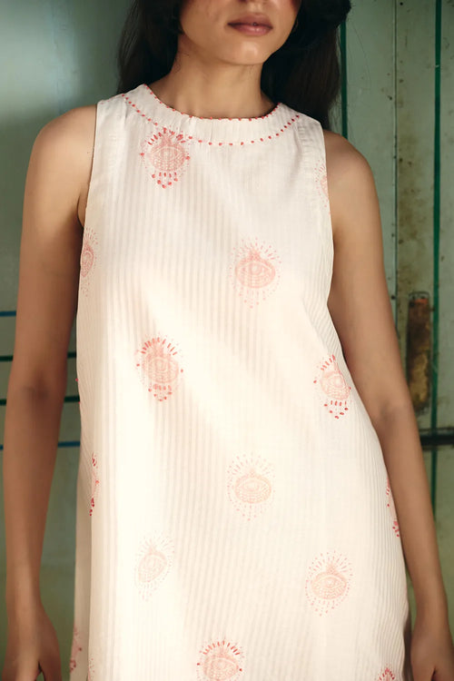Ivory Ana Printed Dress