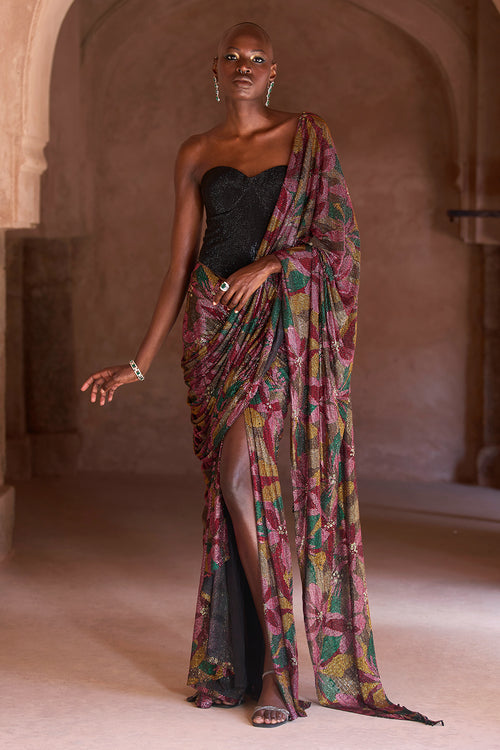 Yasmeen Corset Saree Set