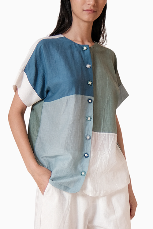 Color-Blocked Shirt
