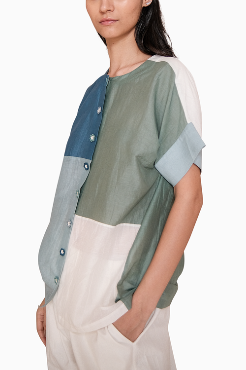 Color-Blocked Shirt